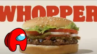 Whopper Song but Red From Among Us Sings it