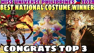 CONGRATULATIONS! TOP 3 Best National Costume Miss Universe Philippines🇵🇭 2024 Alexie Brooks