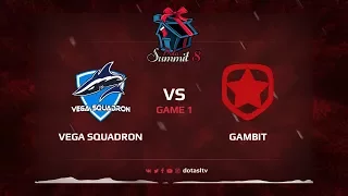 Vega Squadron против Gambit, Первая карта, Квалификация на Dota Summit 8