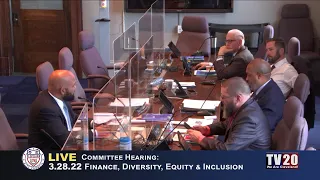 Finance, Diversity, Equity and Inclusion Committee Meeting, March 28, 2022.