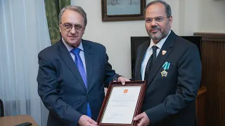 Dr. Ahmed Al Saati - "Friendship" award - Ceremony at the Ministry of Foreign Affairs