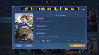 🔥I got lightborn skin for only 1 diamond🔥/(Mr solo gaming channel)/plz subcribe 🙏