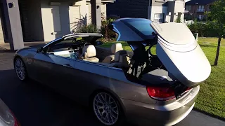BMW 325i roof closing