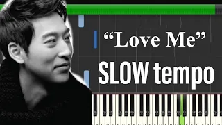 Love me Yiruma Slow tempo synthesia piano tutorial