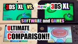 3DS XL vs. NEW 3DS XL - Comparison! [Software/Games] + SPEED TEST!