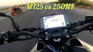 MT25 ve 250NK kapışma/ rolling