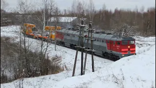 Перегон Псков-Пассажирский - Любятово. Служебные поезда.