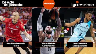 Los Más de la Jornada 34: Jonathan Rousselle, Vincent Poirier y Jean Montero | Liga Endesa 2023-24