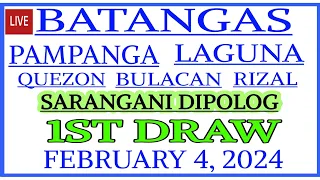 Stl results today 1st DRAW February 4, 2024 stl batangas