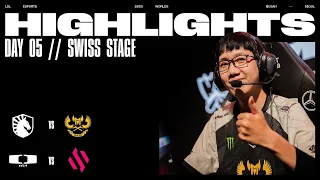 TL vs GAM & BDS vs DK Highlights| Swiss Stage Day 5 | Worlds 2023