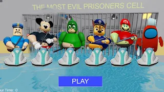 All Games - WATER BARRY'S PRISON RUN Roblox Super Mario Pj Masks Paw Patrol Mickey Mouse Among Us