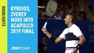 Highlights: Kyrgios, Zverev Move Into Acapulco 2019 Final