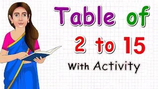 Table of 2 to 15 | Table With Activity | E-Learning Studio