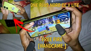 one plus nord ce 3 lite free fire gameplay test and graphics settings||handcame in one plus#dadzaid