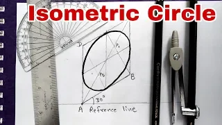 Isometric of Circle Draw Method | Engineering Drawing