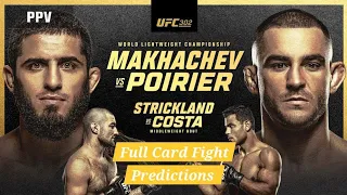 UFC 302 Makhachev vs Poirier [Full Card]|Fight Predictions