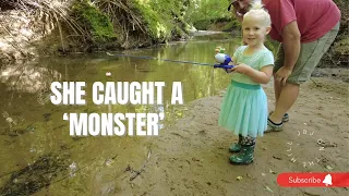 Taking Our Daughter Creek Fishing To Catch Her First Fish