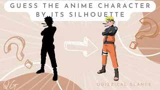 Anime Character Silhouette Quiz!  ~~  #animequiz