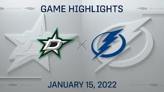 NHL Highlights | Stars vs. Lightning - Jan. 15, 2022