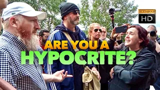 *NEW Are you a hypocrite? Hamza Vs Anne Marie Waters | NEW | Speakers Corner | Hyde Park