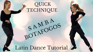 Samba Botafogos Technique | Botafogo Samba Dance Step | Quick Bota Fogo Samba Technique Tutorial