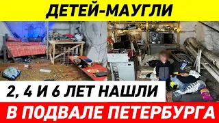 Детей маугли обнаружили в подвале жилого дома в Санкт-Петербурге