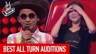 The Voice Kids | Best ALL TURN Blind Auditions worldwide [PART 3]