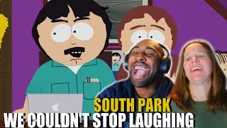 WE WATCHED THE SOME OF THE FUNNIEST TRILOGIES IN SOUTH PARK AND WE WE'RE BUSTING A GUT LAUGHING!