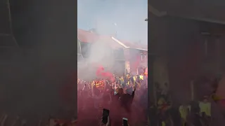 Arrivée bus RC Lens Dijon