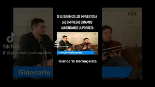 Subir impuestos a las empresas, sube los costos que terminas pagando tu. Giancarlo Barbagelata