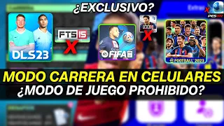 ¿PROHIBIDO? 🛑 MODO CARRERA EN JUEGOS DE FÚTBOL PARA CELULARES