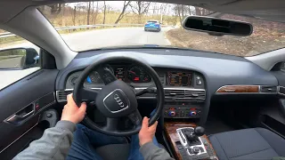 2006 Audi A6 3.0 TDI V6 225 Hp POV Test Drive @DRIVEWAVE1