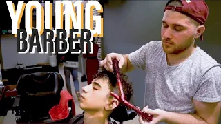 ASMR TURKISH BARBER TREATMENT • ASMR MASSAGE FOR YOUNG BARBER