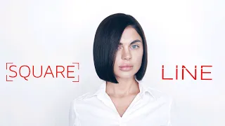 SQUARE LINE HAIRCUT from BASIC COURSE FOR HAIRDRESSERS  - NIKITOCHKIN