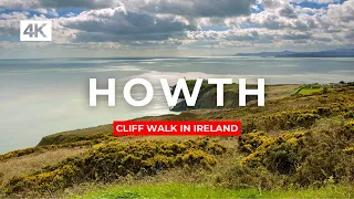 Howth Cliff "Walking Tour" Ireland 4k - "Top 10 places to visit in Ireland"