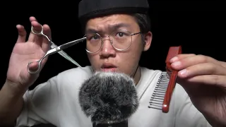 ASMR FASTEST Barber Haircut That You Can Actually FEEL