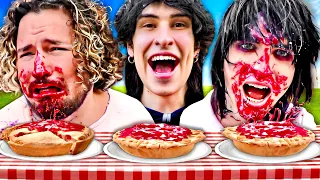 I Hosted A PIE EATING Contest..