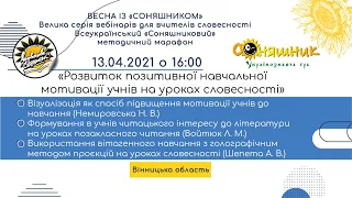 Розвиток позитивної навчальної мотивації учнів на уроках словесності