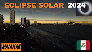 Así se oscureció MAZATLÁN 🇲🇽 por el ECLIPSE SOLAR TOTAL 2024