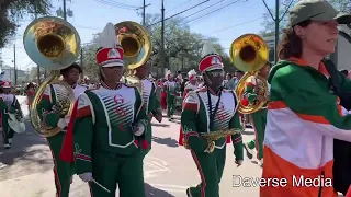 George Washington Carver Marching Band Femme Fatale 2023 #daversemedia #band #parade #neworleans