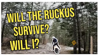 Can a Honda Ruckus ride off road ice and ATV trails? (Can I?)