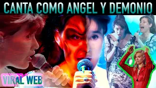 CANTA COMO ANGEL Y DEMONIO EN TV