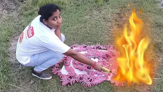 Red Bijli Chain vs Eggs ✅✅ Poltu Engineer | Firecrackers Experiment | Diwali  Experiment