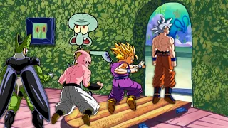 Squidward kicks every Dokkan Battle character out of his house