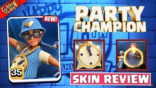 PARTY CHAMPION SKIN Review | Clashflict | Clash of Clans
