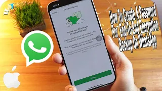 How To Create A Password For Encryption Backup On WhatsApp: iPhone 15