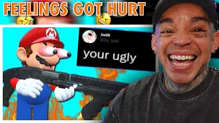 SMG4 - Mario Reacts To People Roasting Him [reaction]