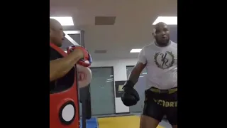 Yoel Romero striking training