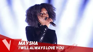 Whitney Houston – 'I will always love you' ● Maysha Capoul | Lives | The Voice Belgique Saison 10