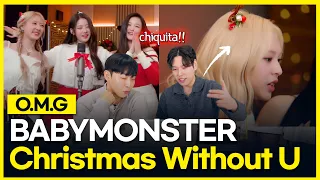 BABYMONSTER - 'Christmas Without You' COVER (SPECIAL PRESENT) [KOREAN  REACTION] !! 😱😍